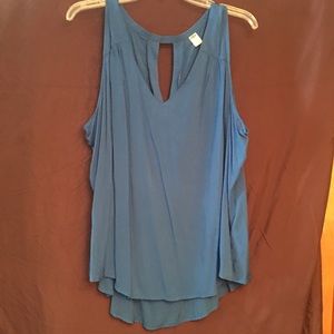 Cute royal blue sleeveless top